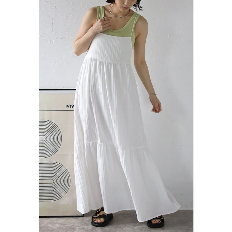 シャドーストライプキャミワンピース 77-002519 | BONJOUR SAGAN | 詳細画像2 