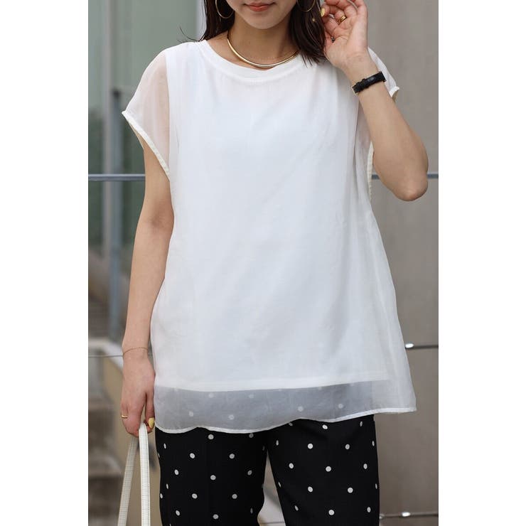 レイヤードシアーフレンチプルオーバー 77-002648 | BONJOUR SAGAN | 詳細画像1 