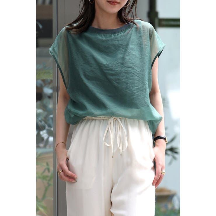 レイヤードシアーフレンチプルオーバー 77-002648 | BONJOUR SAGAN | 詳細画像3 