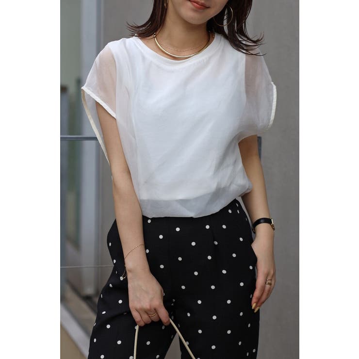 レイヤードシアーフレンチプルオーバー 77-002648 | BONJOUR SAGAN | 詳細画像9 