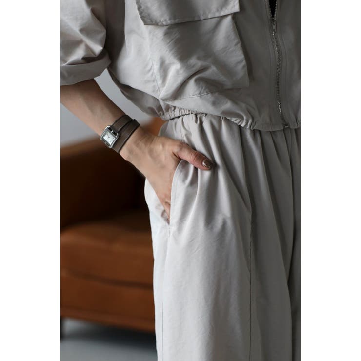 ウエストゴムナイロンボリュームパンツ 77-002837 | BONJOUR SAGAN | 詳細画像5 