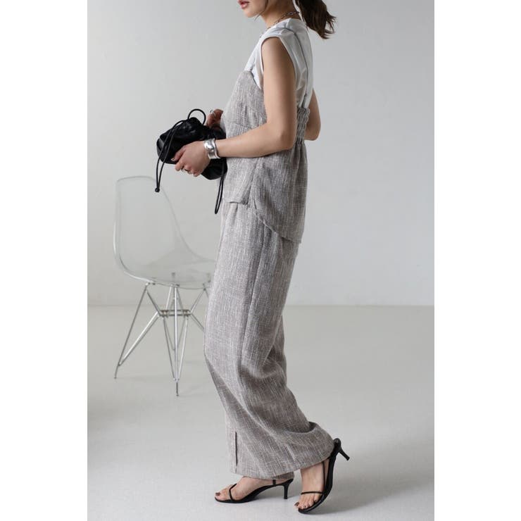 ツイードビスチェ×パンツセットアップ 77-003249 | BONJOUR SAGAN | 詳細画像3 