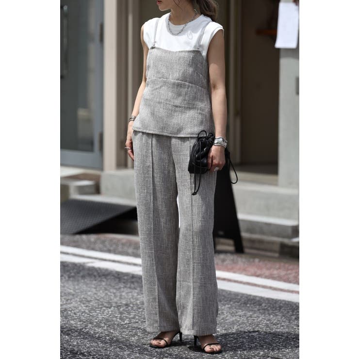 ツイードビスチェ×パンツセットアップ 77-003249 | BONJOUR SAGAN | 詳細画像7 