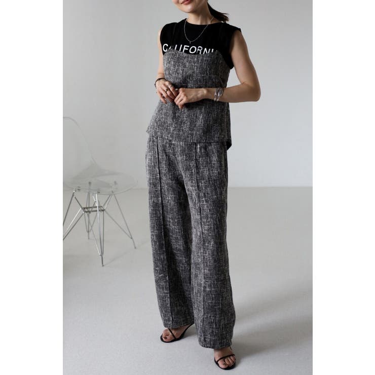 ツイードビスチェ×パンツセットアップ 77-003249 | BONJOUR SAGAN | 詳細画像28 