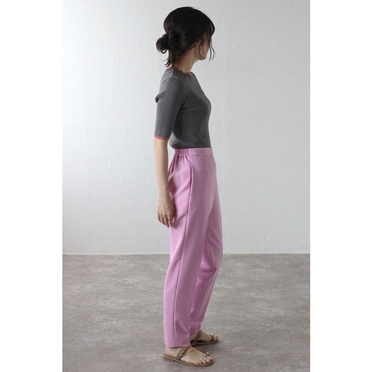 配色デザイン五分袖リブニット 77-003345 | BONJOUR SAGAN | 詳細画像13 