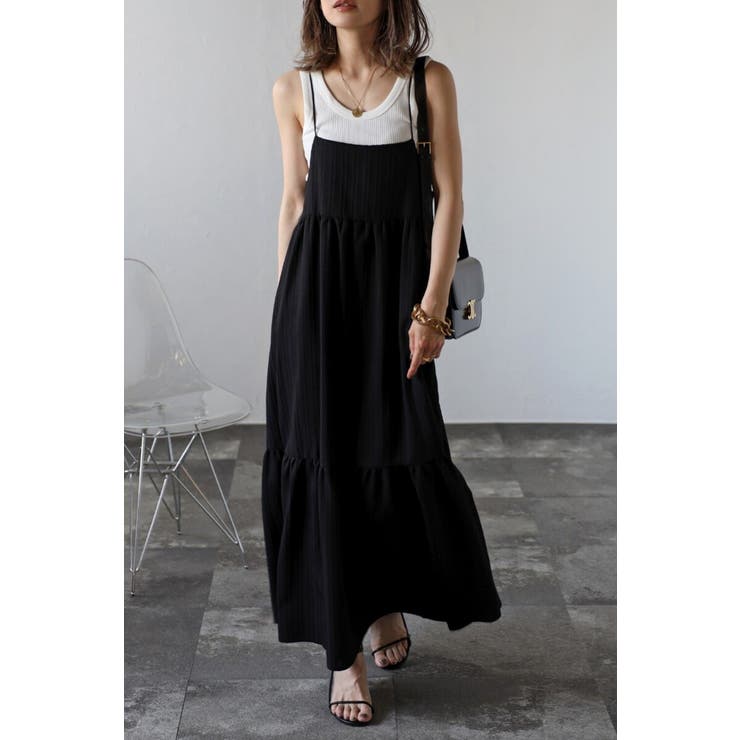 シャドーストライプキャミワンピース 77-003444 | BONJOUR SAGAN | 詳細画像2 