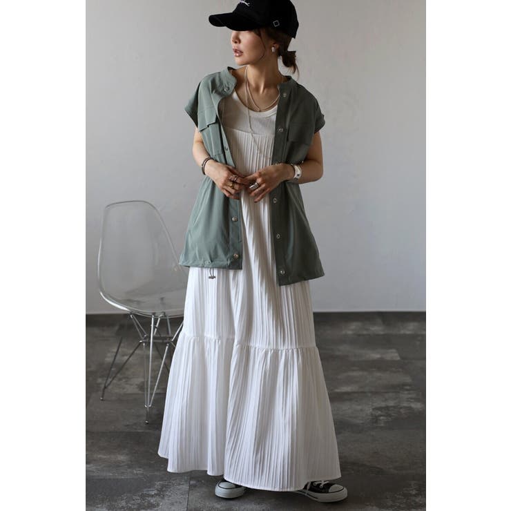 シャドーストライプキャミワンピース 77-003444 | BONJOUR SAGAN | 詳細画像8 