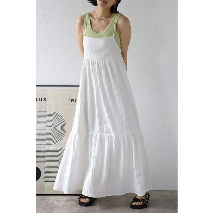 シャドーストライプキャミワンピース 77-003444 | BONJOUR SAGAN | 詳細画像15 