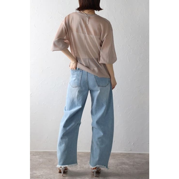 ボリュームスリーブシアーニット 77-003548 | BONJOUR SAGAN | 詳細画像8 