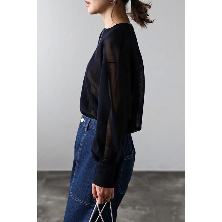 ボリュームスリーブシアーニット 77-003548 | BONJOUR SAGAN | 詳細画像25 