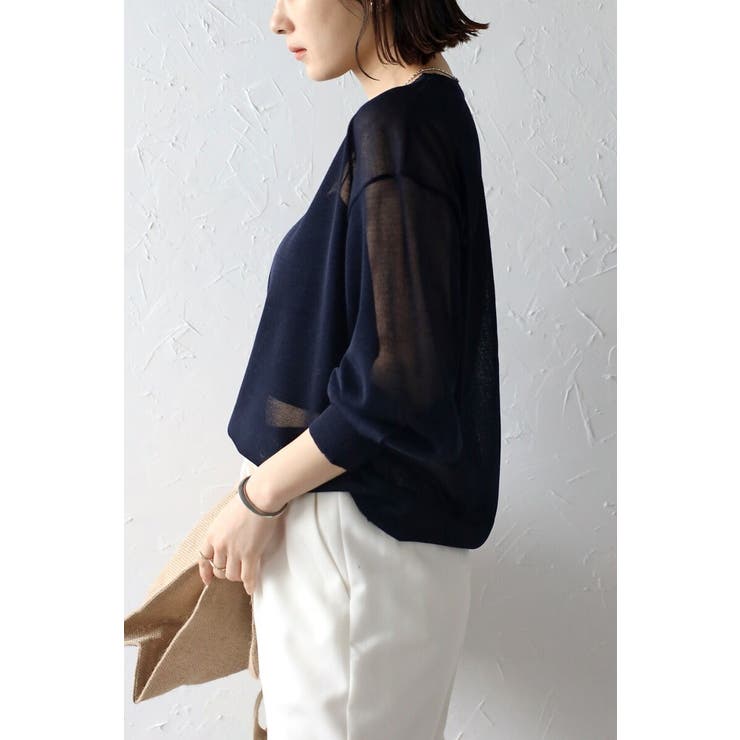 ボリュームスリーブシアーニット 77-003548 | BONJOUR SAGAN | 詳細画像19 