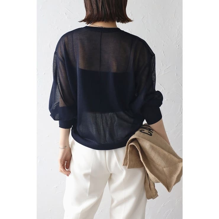 ボリュームスリーブシアーニット 77-003548 | BONJOUR SAGAN | 詳細画像21 