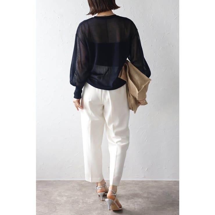 ボリュームスリーブシアーニット 77-003548 | BONJOUR SAGAN | 詳細画像22 