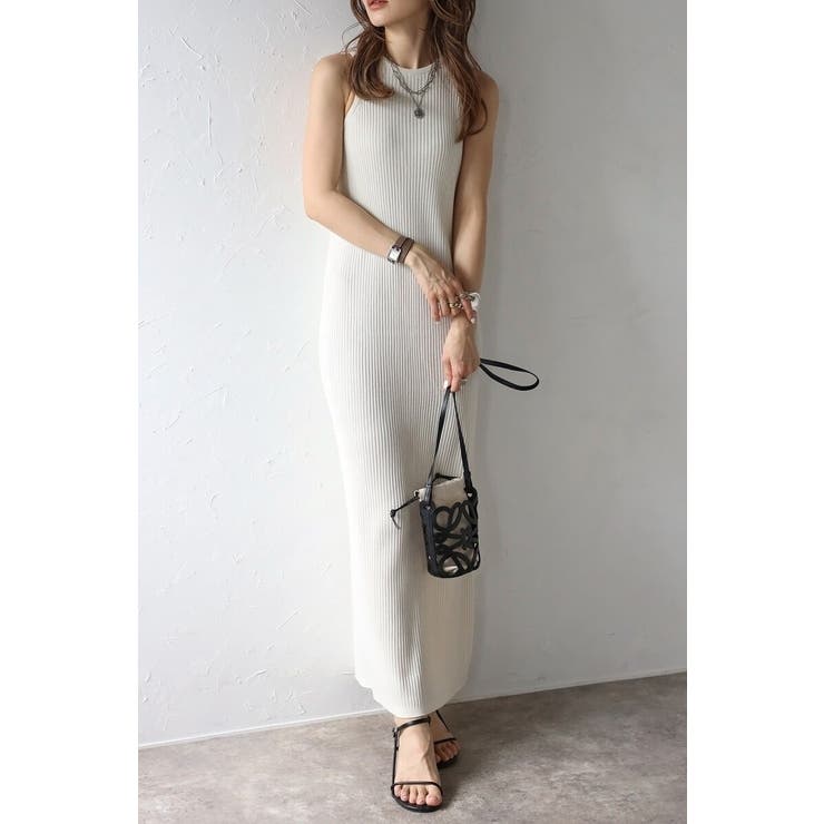 サマーニットアメスリリブワンピース 77-003662 | BONJOUR SAGAN | 詳細画像1 