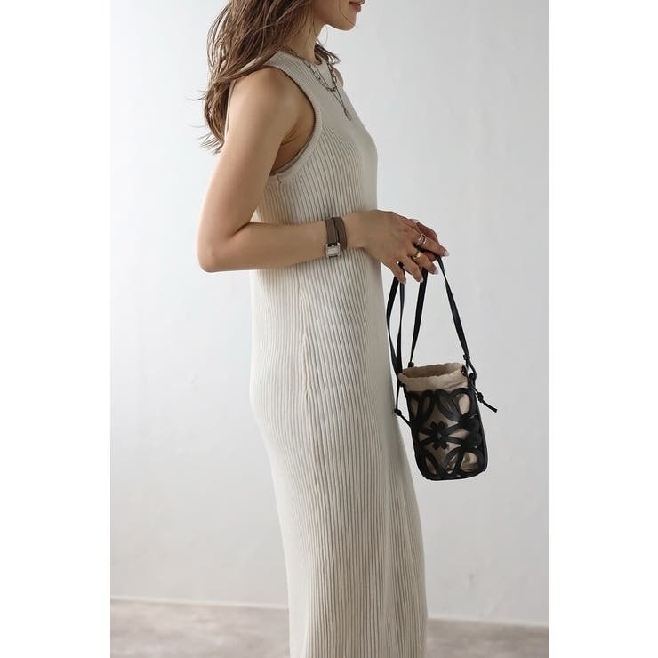 サマーニットアメスリリブワンピース 77-003662 | BONJOUR SAGAN | 詳細画像4 