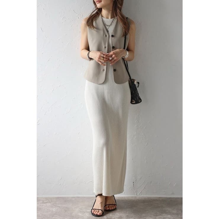 サマーニットアメスリリブワンピース 77-003662 | BONJOUR SAGAN | 詳細画像7 