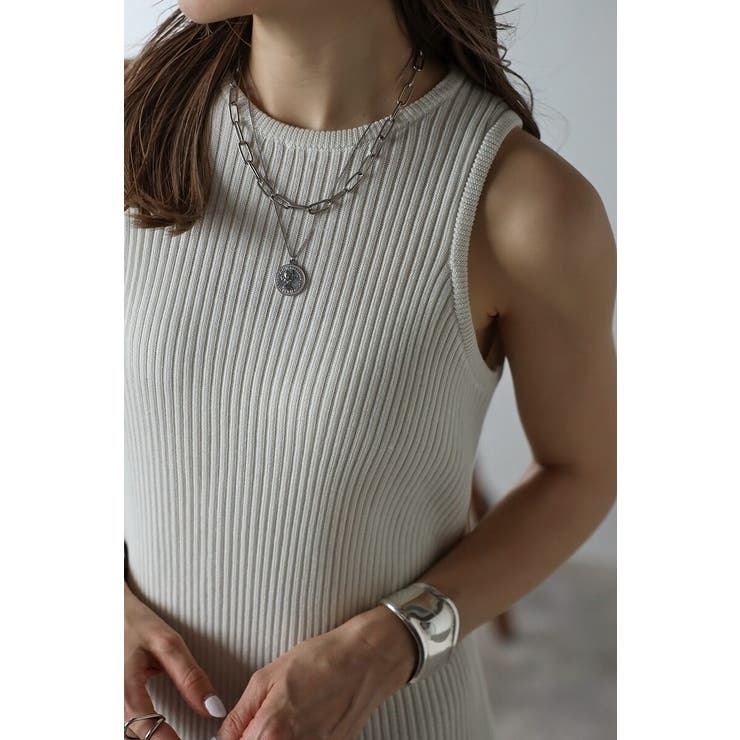 サマーニットアメスリリブワンピース 77-003662 | BONJOUR SAGAN | 詳細画像8 