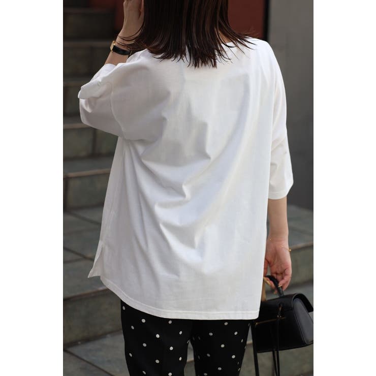 箔プリントビッグシルエットTシャツ 77-003694 | BONJOUR SAGAN | 詳細画像4 