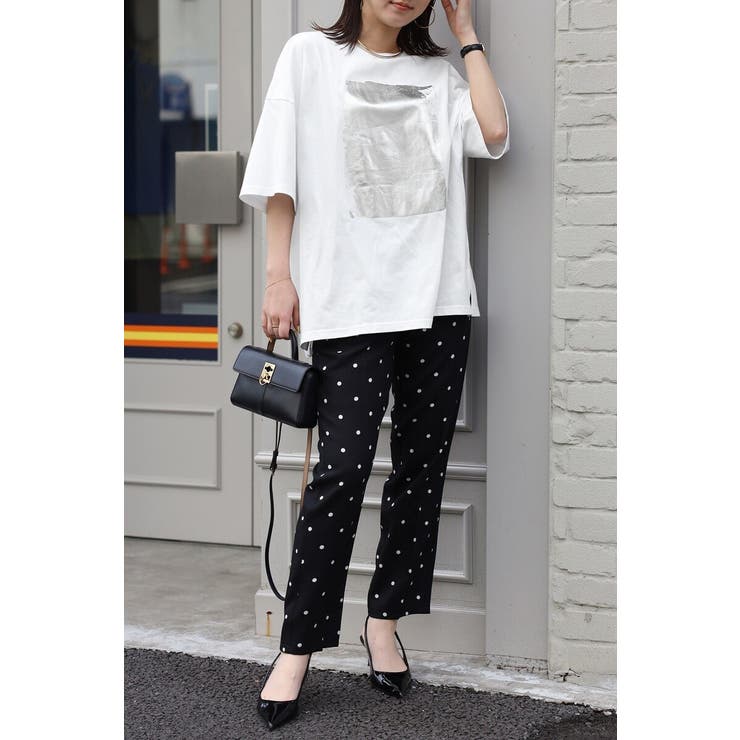 箔プリントビッグシルエットTシャツ 77-003694 | BONJOUR SAGAN | 詳細画像7 