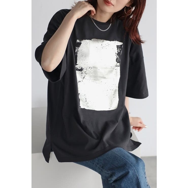 箔プリントビッグシルエットTシャツ 77-003694 | BONJOUR SAGAN | 詳細画像12 