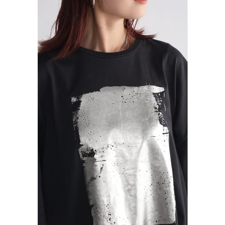 箔プリントビッグシルエットTシャツ 77-003694 | BONJOUR SAGAN | 詳細画像20 