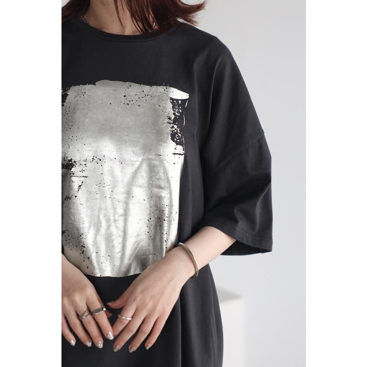 箔プリントビッグシルエットTシャツ 77-003694 | BONJOUR SAGAN | 詳細画像21 