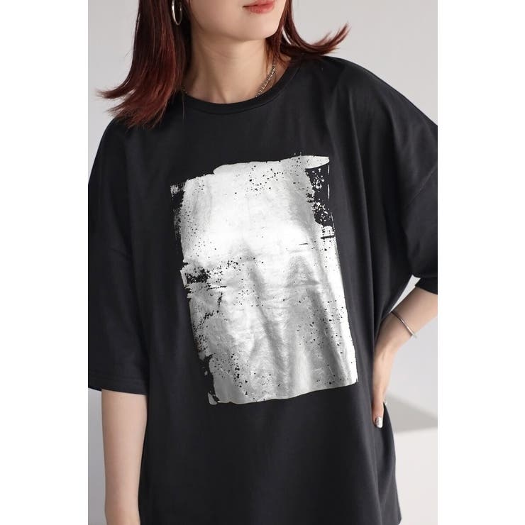 箔プリントビッグシルエットTシャツ 77-003694 | BONJOUR SAGAN | 詳細画像22 
