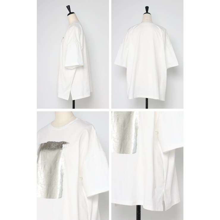 箔プリントビッグシルエットTシャツ 77-003694 | BONJOUR SAGAN | 詳細画像24 