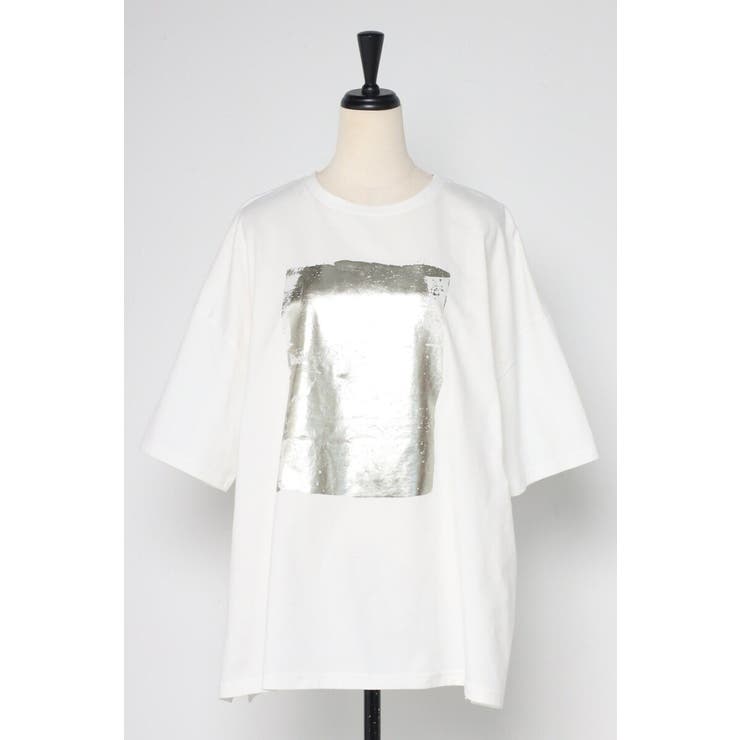 箔プリントビッグシルエットTシャツ 77-003694 | BONJOUR SAGAN | 詳細画像25 