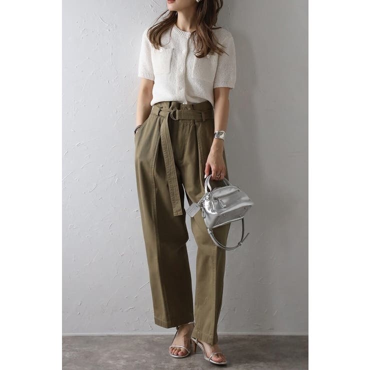 スクエアポケットブークレニット半袖カーディガン 77-003712 | BONJOUR SAGAN | 詳細画像7 