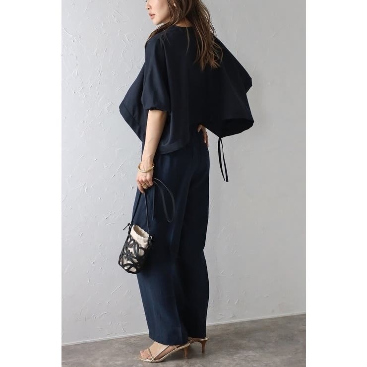 リネン混リラックスワイドパンツ 77-003714 | BONJOUR SAGAN | 詳細画像13 