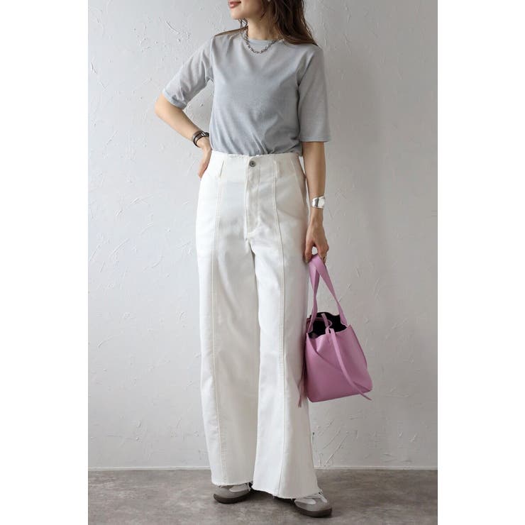 クルーネックラメTシャツ 77-003715 | BONJOUR SAGAN | 詳細画像7 