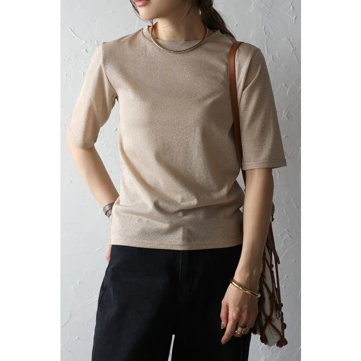 クルーネックラメTシャツ 77-003715 | BONJOUR SAGAN | 詳細画像22 