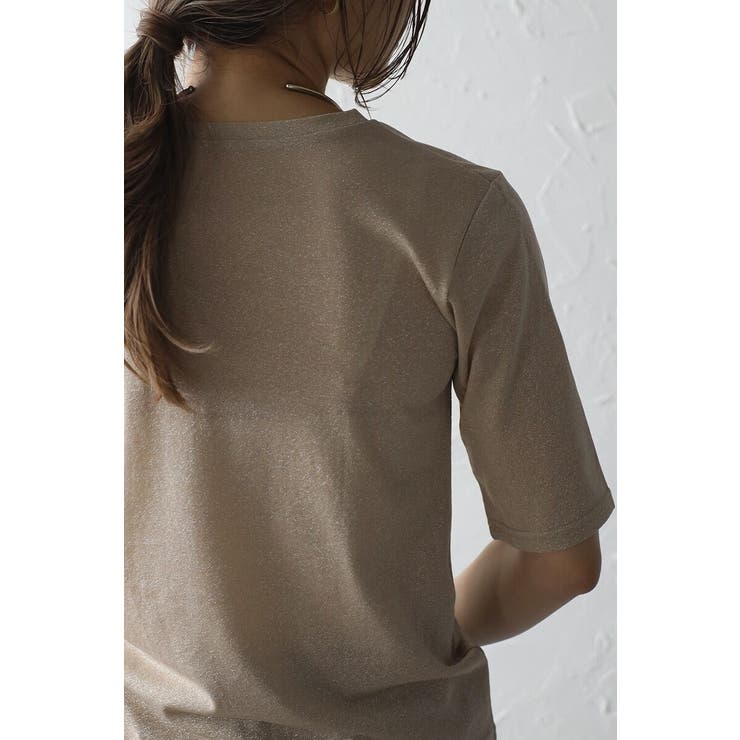 クルーネックラメTシャツ 77-003715 | BONJOUR SAGAN | 詳細画像25 