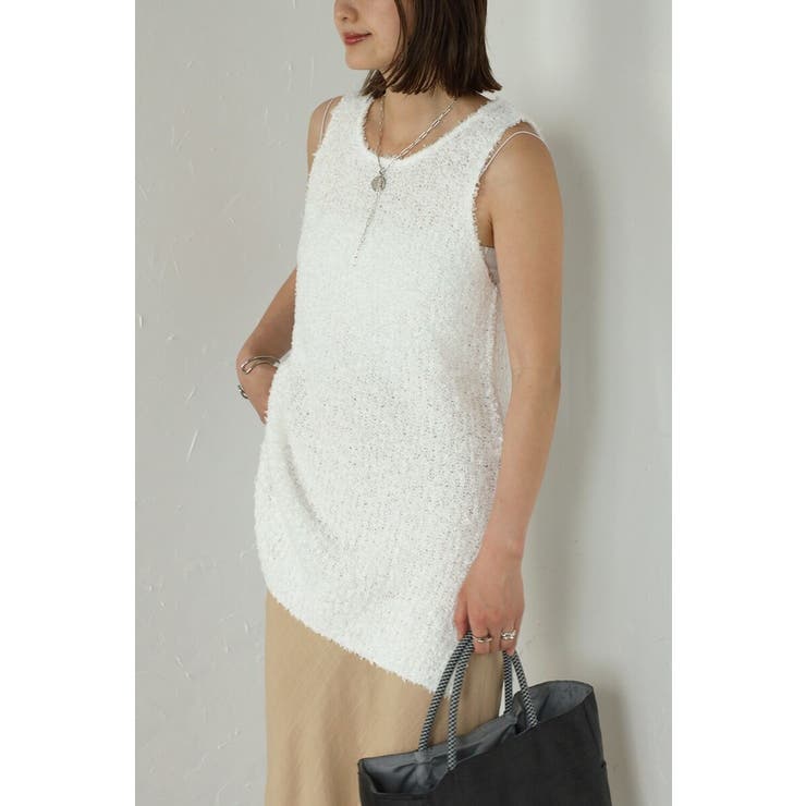 リボンヤーンニットベスト 77-003789 | BONJOUR SAGAN | 詳細画像15 