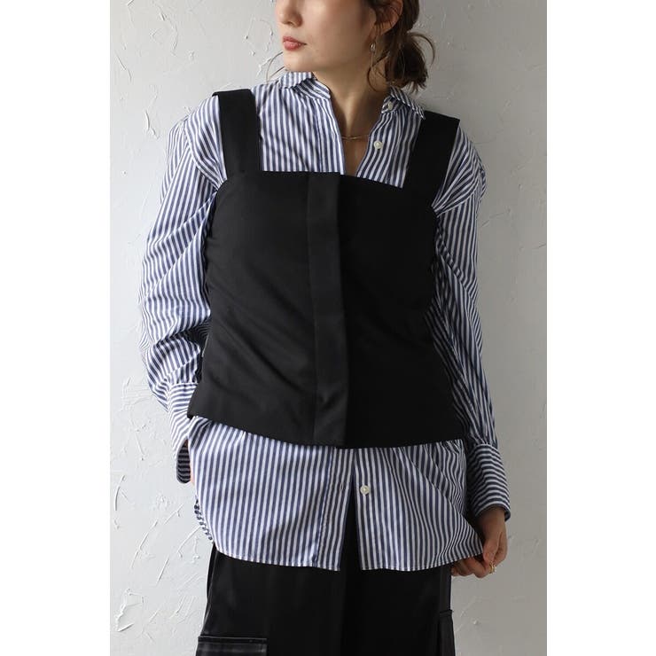 BLACK | フロントオープンビスチェ 77-003791 | BONJOUR SAGAN