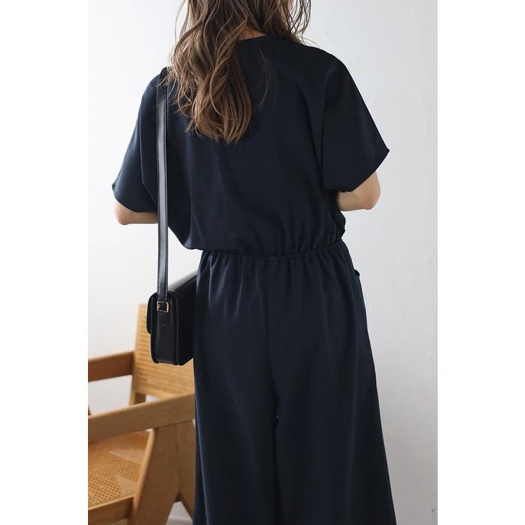 ウエスト切替Vネックオールインワン 77-003799 | BONJOUR SAGAN | 詳細画像8 