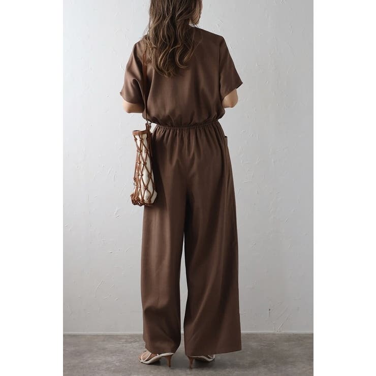 ウエスト切替Vネックオールインワン 77-003799 | BONJOUR SAGAN | 詳細画像13 