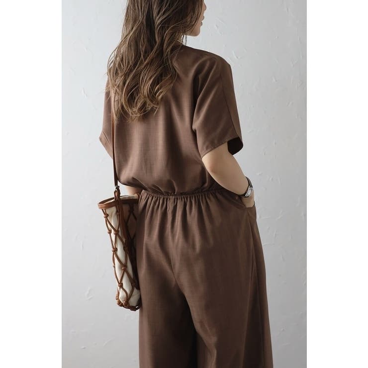 ウエスト切替Vネックオールインワン 77-003799 | BONJOUR SAGAN | 詳細画像14 