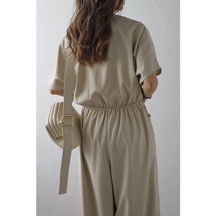 ウエスト切替Vネックオールインワン 77-003799 | BONJOUR SAGAN | 詳細画像19 