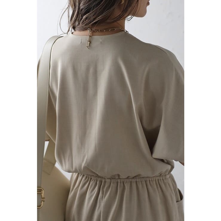 ウエスト切替Vネックオールインワン 77-003799 | BONJOUR SAGAN | 詳細画像25 