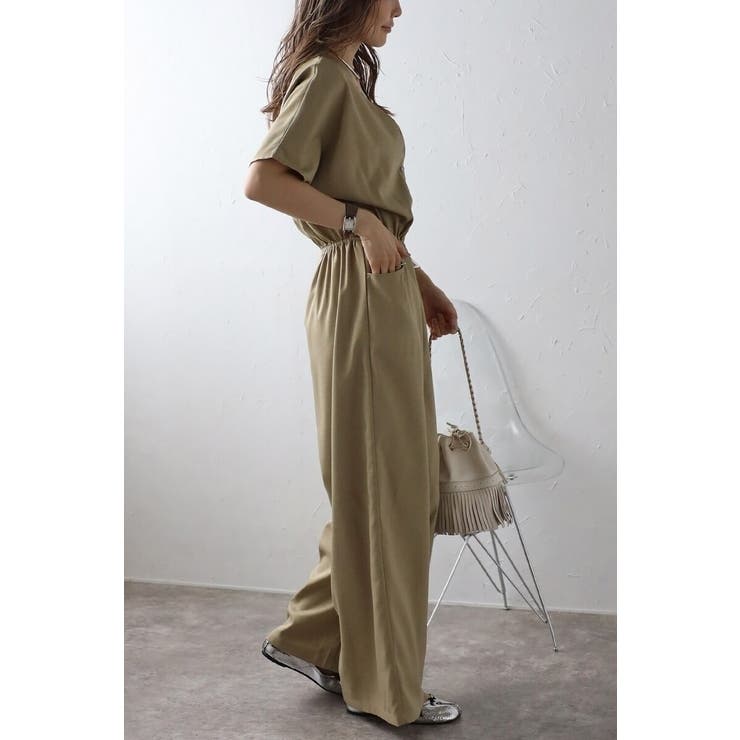 ウエスト切替Vネックオールインワン 77-003799 | BONJOUR SAGAN | 詳細画像27 