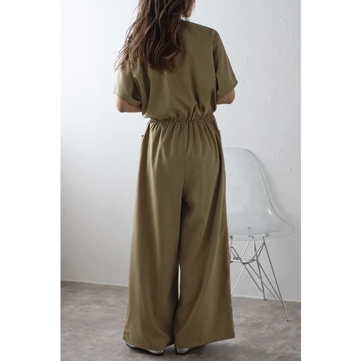 ウエスト切替Vネックオールインワン 77-003799 | BONJOUR SAGAN | 詳細画像29 