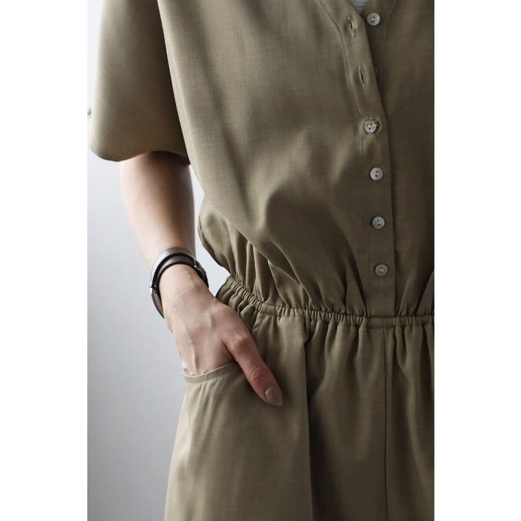 ウエスト切替Vネックオールインワン 77-003799 | BONJOUR SAGAN | 詳細画像31 