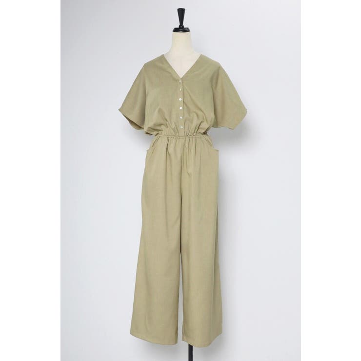 ウエスト切替Vネックオールインワン 77-003799 | BONJOUR SAGAN | 詳細画像36 