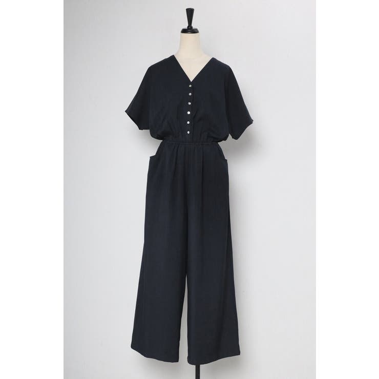 ウエスト切替Vネックオールインワン 77-003799 | BONJOUR SAGAN | 詳細画像37 