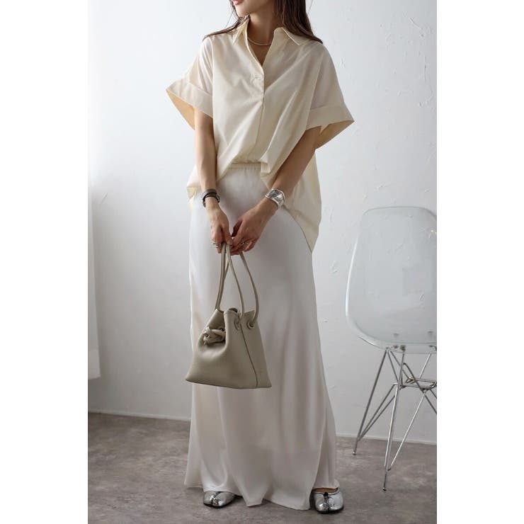 ロールアップスキッパーシャツ 77-003800 | BONJOUR SAGAN | 詳細画像1 