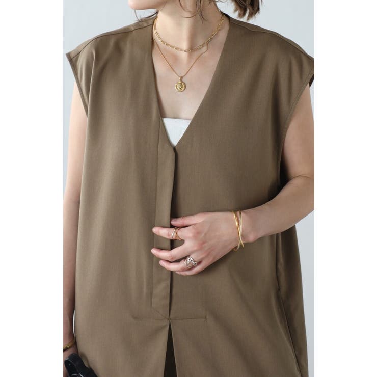 フロントタックVネックオールインワン 77-003813 | BONJOUR SAGAN | 詳細画像7 