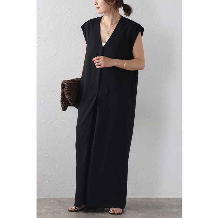 フロントタックVネックオールインワン 77-003813 | BONJOUR SAGAN | 詳細画像14 