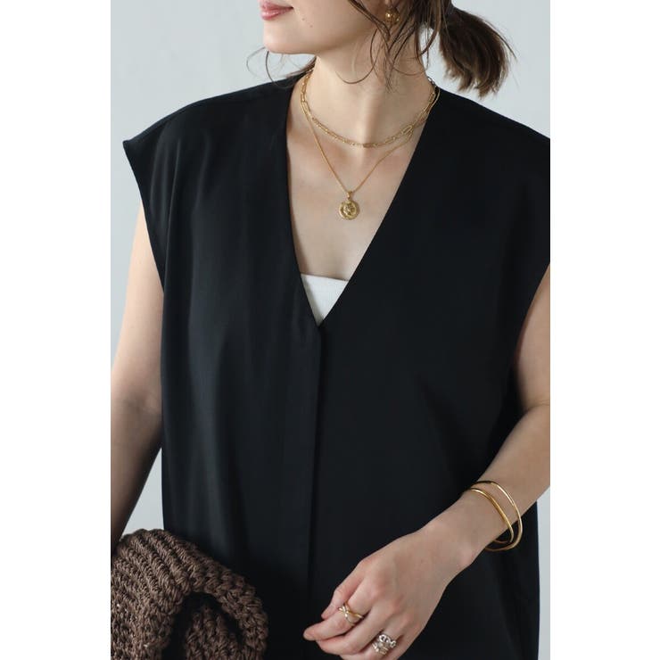 フロントタックVネックオールインワン 77-003813 | BONJOUR SAGAN | 詳細画像19 